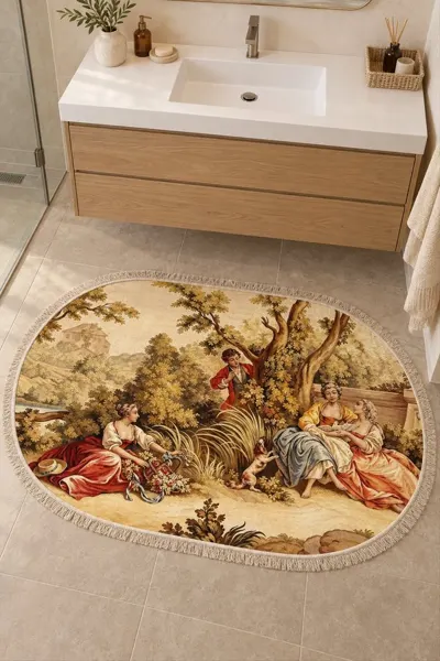 Kır Buluşması banyo paspası